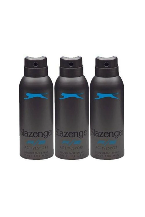 SLAZENGER Unisex Deodorant Active Sport 150ml X 3 Adet