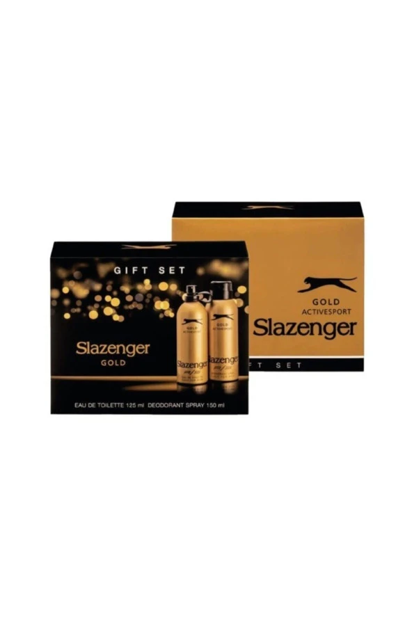 SLAZENGER Gold Edt 125 ml Erkek Parfüm 150ml Deodorant Gift Set