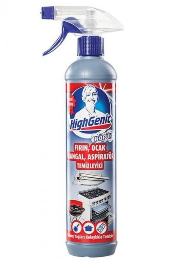 HİGHGENİC Köpük Fırın Ocak Mangal Aspiratör Temizleyici 500 Ml