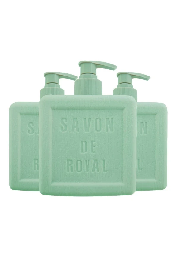 SAVON DE ROYAL Provence Nemlendirici Luxury Vegan Sıvı Sabun Yeşil 3 X 500 ml