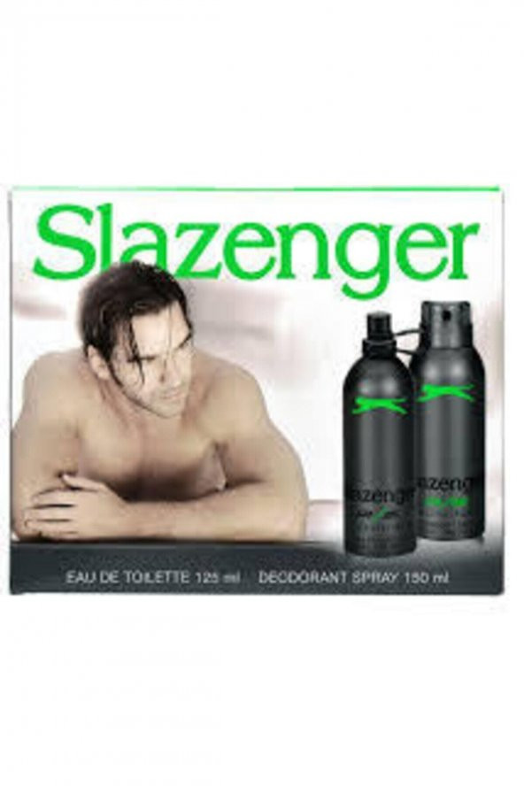 SLAZENGER Parfüm Yeşil 125 Ml. Deodorant Yeşil 150 Ml. X 2 Adet