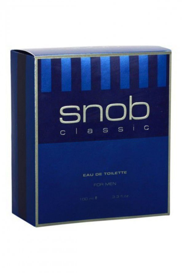 SNOB Erkek Edt Classic 100 Ml MAVİ