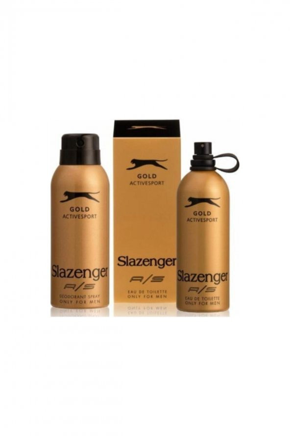 SLAZENGER Gold Edt 125 ml Erkek Parfüm 150 ml Erkek Deodorant Blds784512375