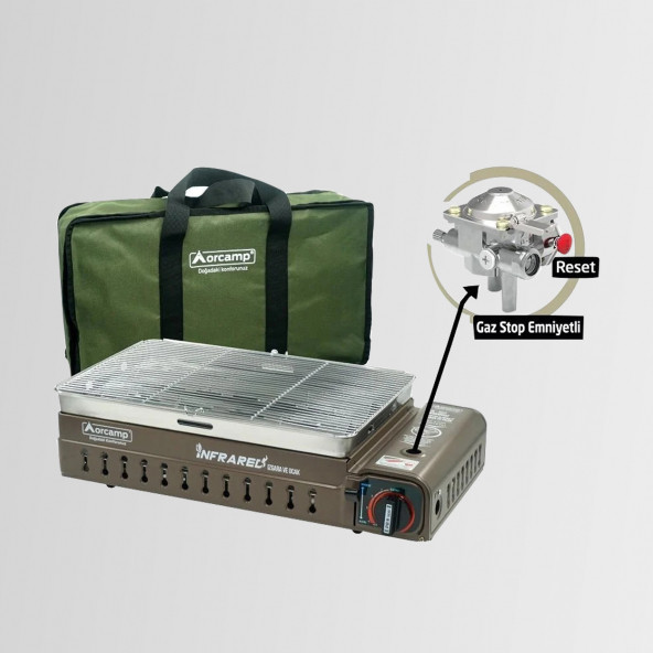 CK-507 Orcamp Portatif Kamp Ocak Izgara - Out 1050 Tencere Seti - 3