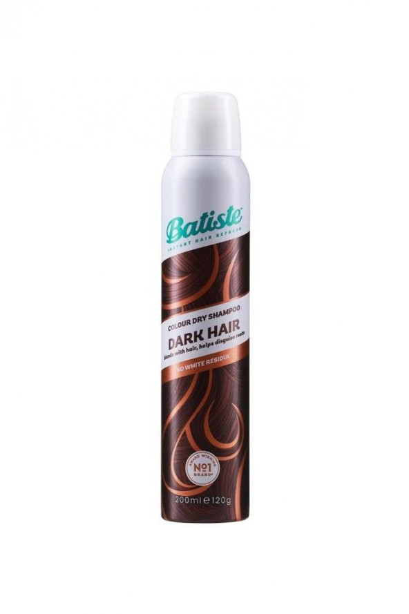 Batiste Dark Hair Colour Kahverengi Saçlar için Kuru Şampuan 200 ml