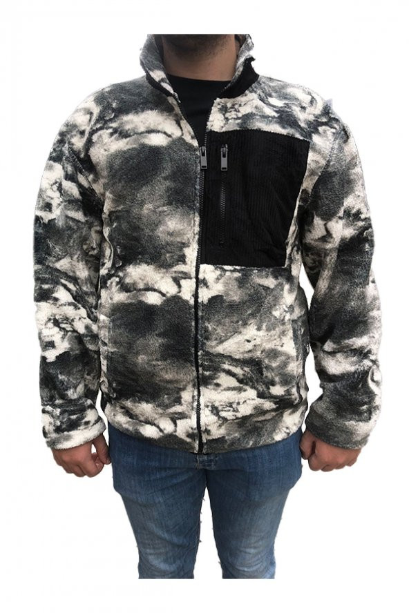 KOTON KAMUFLAJ DESENLİ POLAR MONT - 2