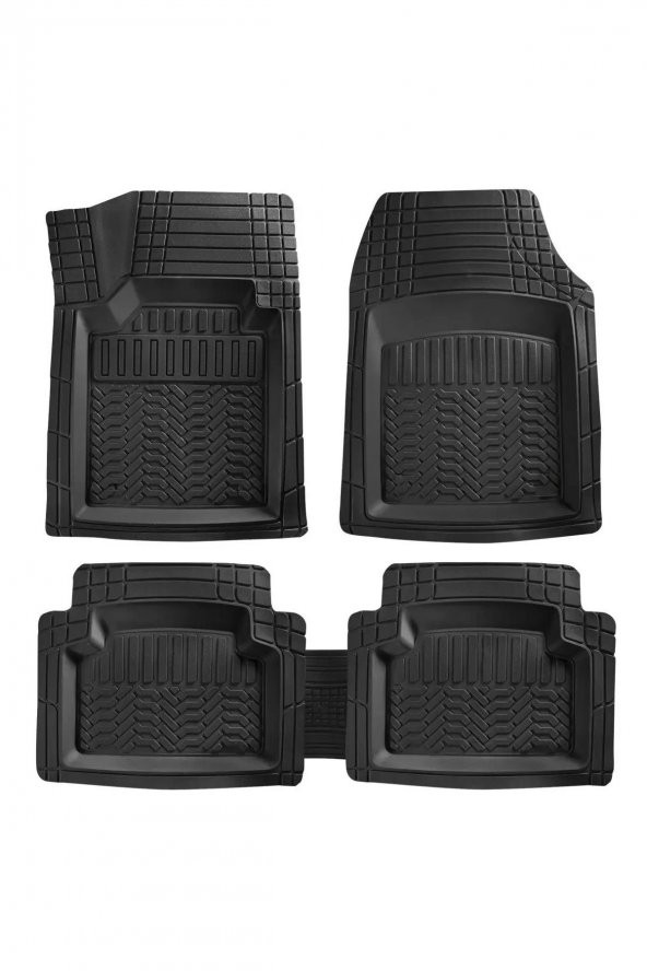 Ford Cargo İle Uyumlu 4D Havuzlu Premium Paspas Takımı Maximum Siyah - 1