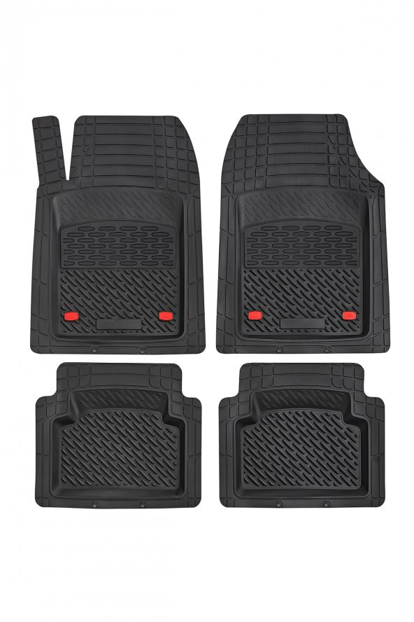 Citroen C4 Uyumlu 3D Havuzlu Paspas Takımı  Safir Siyah - 1