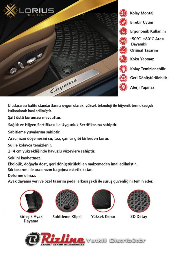 Toyota Avensis 2003-2009 3d Havuzlu Paspas
