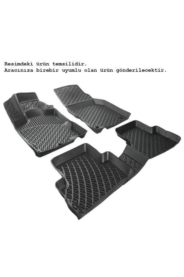 Mercedes C Serisi W206 2021 Sonrası Paspas Siyah 3d Havuzlu - 1