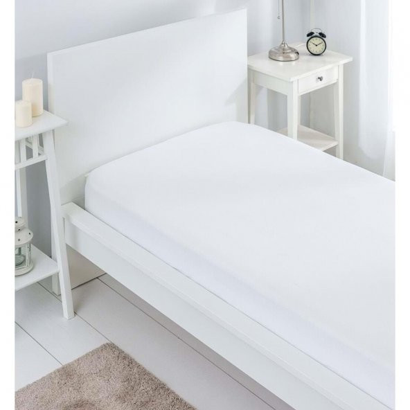 Tek Kişilik Yastıklı Pikeli Yatak Nevresim Takımı Çeyiz Seti 100 Pamuk Beyaz Otel Tipi 63 Tel - 2