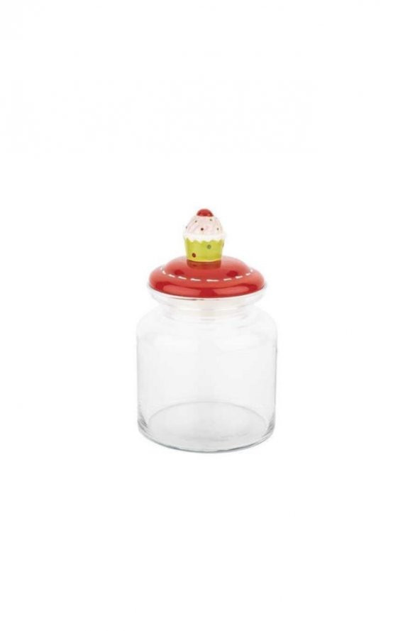 Tantitoni Cupcake Seramik Kapaklı Kavanoz 1085ml