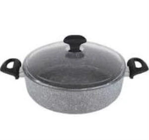 Tantitoni Granıtte Gri Sığ Tencere 28cm - Resim 3