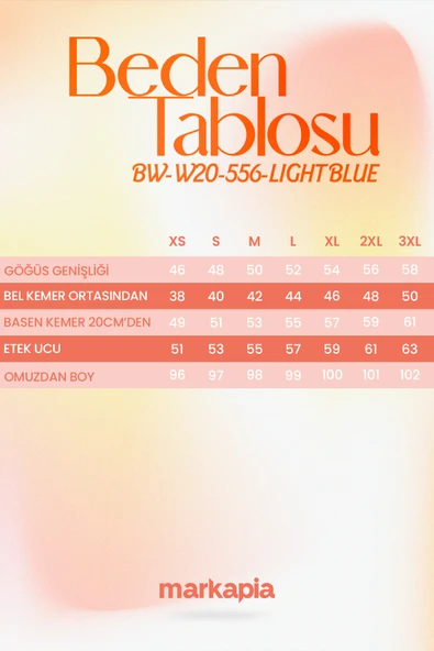 Kadın Kemerli Kısa Kollu Jean Elbise - 10