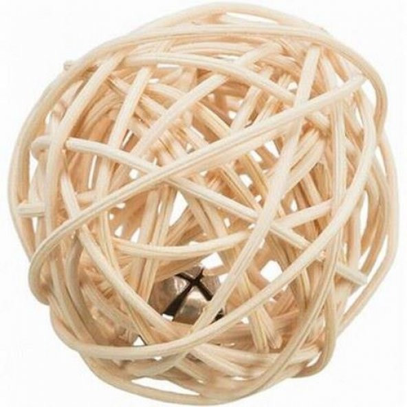 Trixie Kedi Oyuncağı Rattan Zilli Örme Top 4 Cm