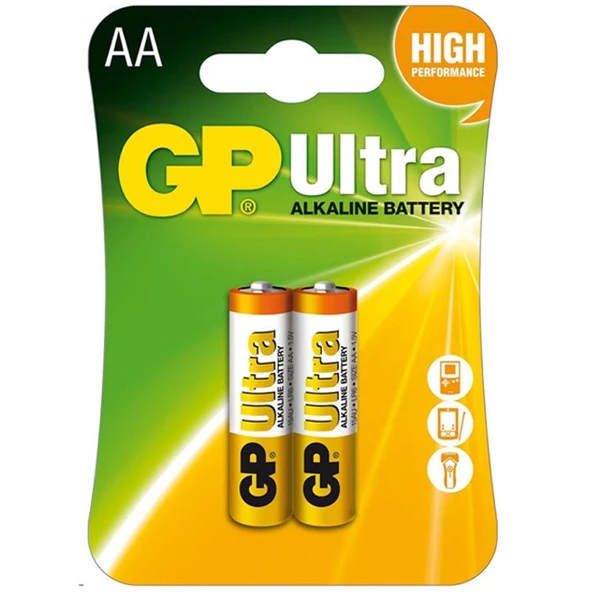 GP 15AU-2U2 ALKALİN AA KALEM PİL (2Lİ PAKET FİYAT) - 2