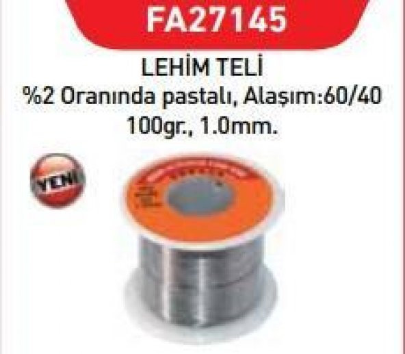 Fastbond 27145 Lehim Teli 1 mm 100 gr