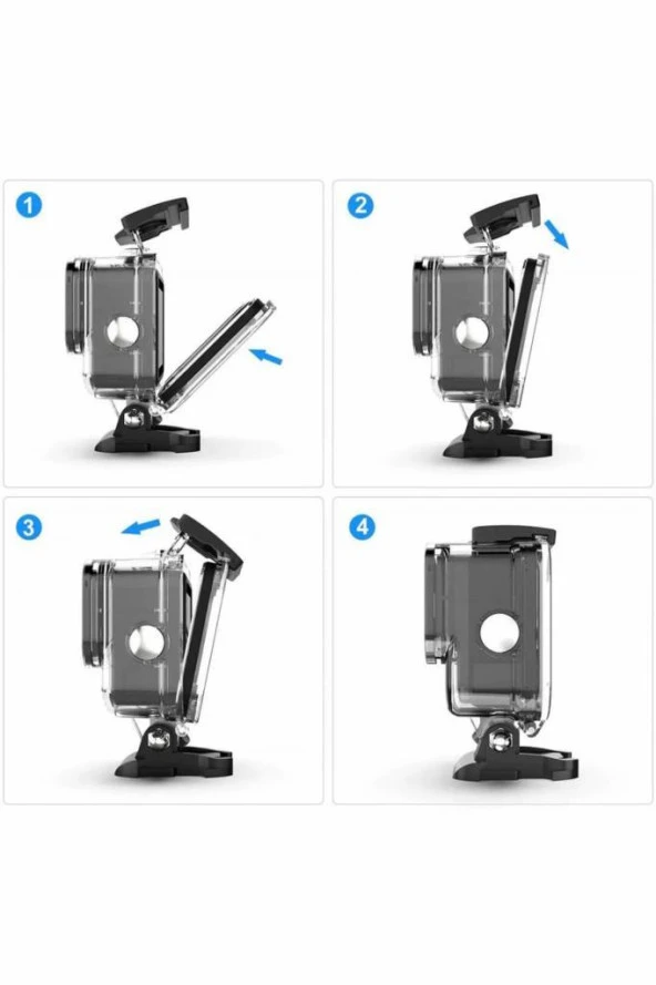 Gopro Hero 12 11 Hero 10 Hero 9 Uyumlu 60 Metre Su Geçirmez Koruyucu Muhafaza Waterproof Housing - 5