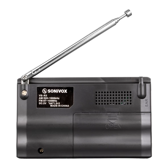 SONIVOX VS-R3 GÜMÜŞ RENK CEP TİPİ ANALOG FM RADYO - 2