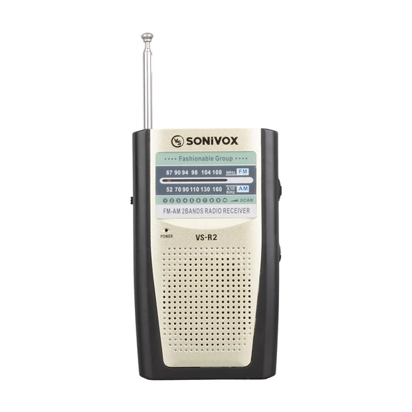 Sonivox VS-R2 Mini Fm Radyo Krem