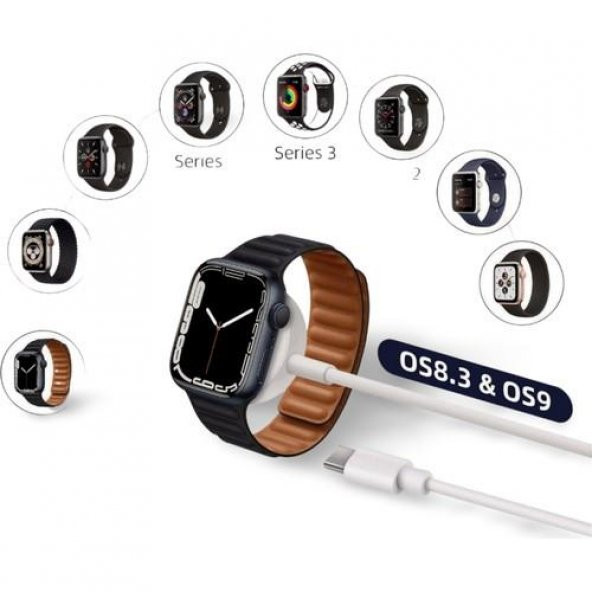 Cosmostech Apple Watch Uyumlu, Akıllı Saat Manyetik Şarj Kablosu, GV09 - 4