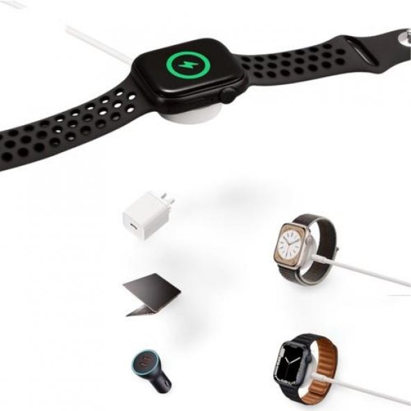 Cosmostech Apple Watch Uyumlu, Akıllı Saat Manyetik Şarj Kablosu, GV09 - 5