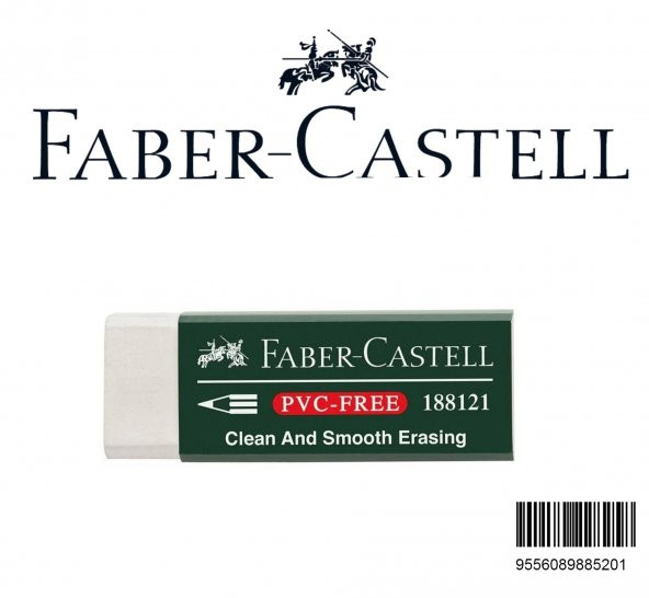 Faber Castell Büyük Boy Pvc Free Beyaz Silgi No:20