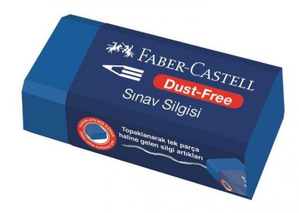 Faber-Castell No:24 Orta Boy Mavi Sınav Silgisi 24 Adet - 2