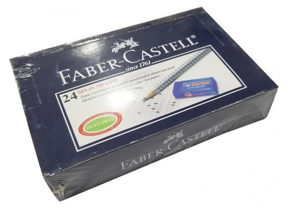 Faber-Castell No:24 Orta Boy Mavi Sınav Silgisi 24 Adet - 3