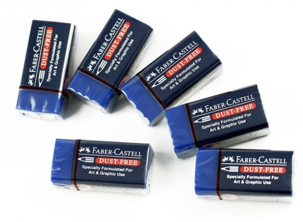 Faber-Castell No:24 Orta Boy Mavi Sınav Silgisi 24 Adet - 4