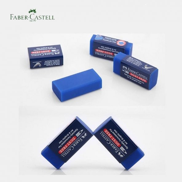 Faber-Castell No:24 Orta Boy Mavi Sınav Silgisi 24 Adet - 6
