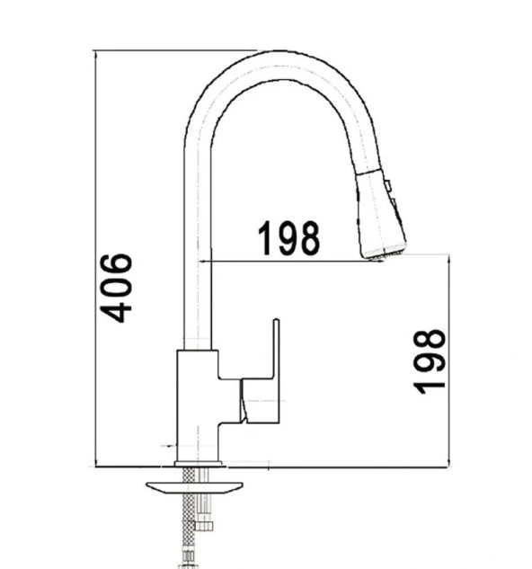 Venita Çift Fonksiyonlu Spiralli Mutfak Batarya Delta - 3