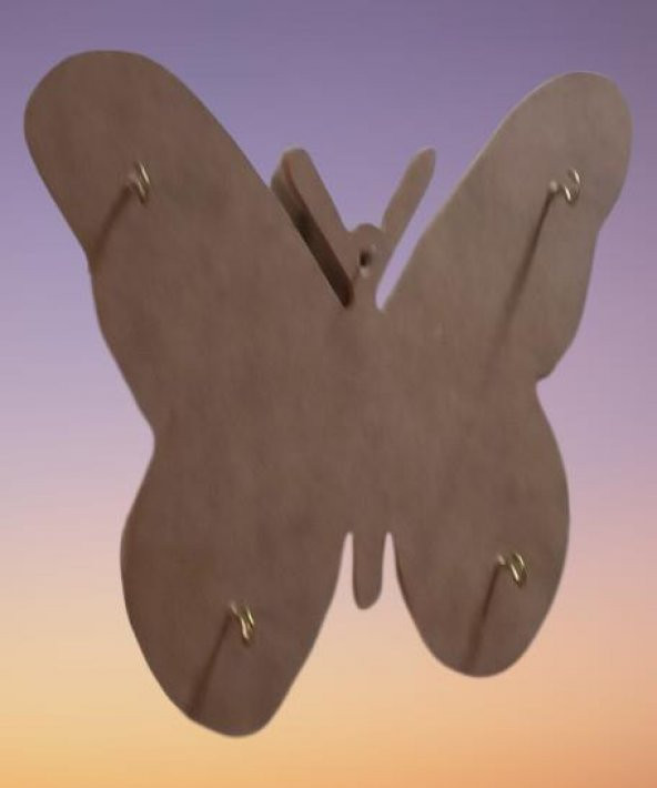 Hobi ADN 90261 Dekoratif Pano Anahtarlık Ahşap MDF HAM CNC Kesim MODEL El Yapım - 3