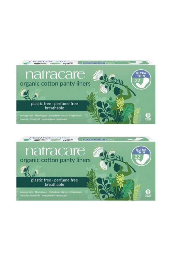 Natracare Günlük Ped Ultra Ince (22li) - 2li Set - 44 Adet Günlük Ped