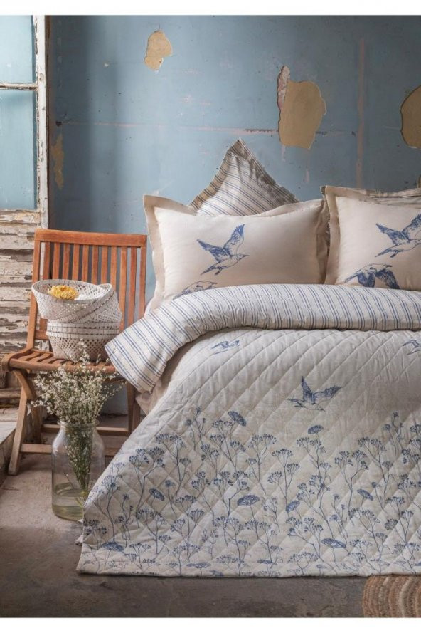 Apricitas Home Sawyer Çift Kişilik 100 Pamuklu Kapitoneli Nevresim Takımı AP84T20210026 ürün görseli