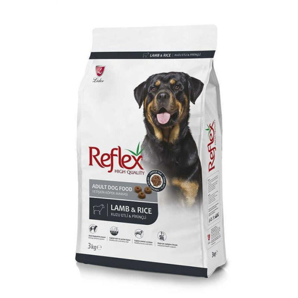 Reflex Kuzu ve Pirinçli Yetişkin Köpek Maması 3 kg