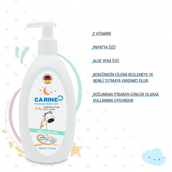 CARINE Bebek Vücut Losyonu 300 Ml - 3