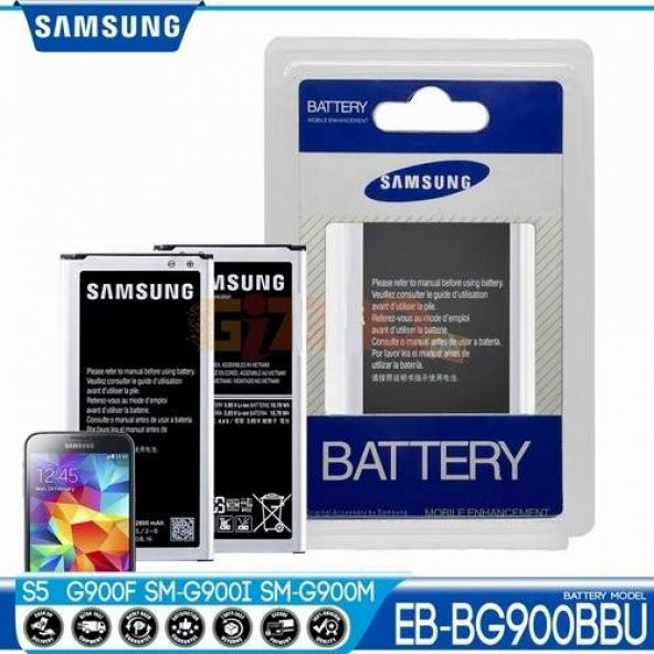 Day Samsung Galaxy G900D EB-BG900BBE EB-BG900BBU EB-BG900BBC Garantili 2800mAh Pil Batarya