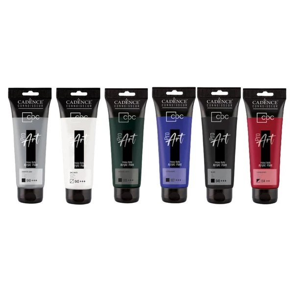 PROART HEAVY BODY PROFESYONEL AKRİLİK BOYA 6'LI SET ürün görseli 1