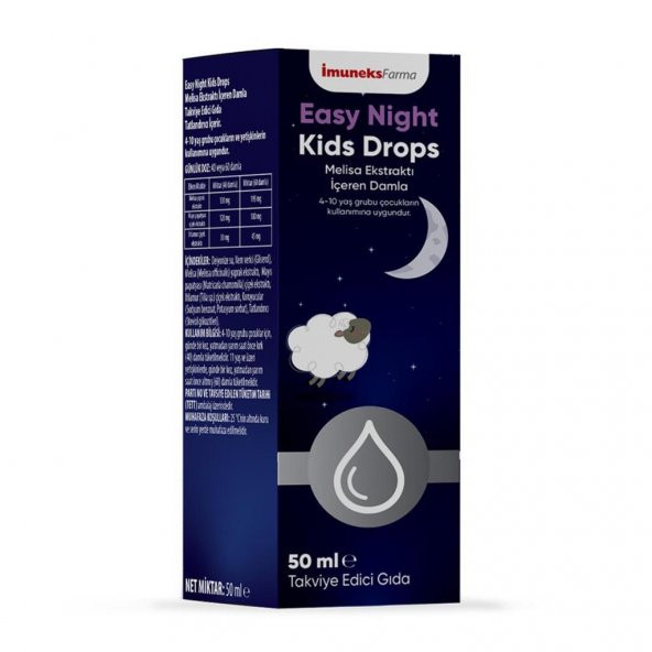İmuneks Farma Easy Night Kids Drops 50 ml