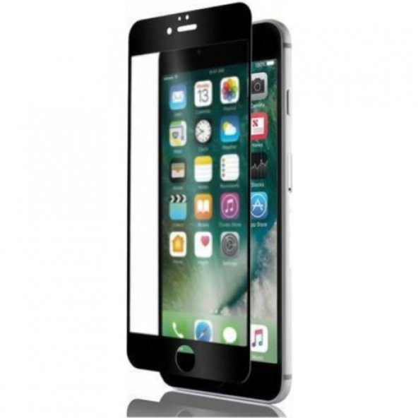 Adaman Iphone 7 Kaplayan 5d 9d Kırılmaz Cam Ekran Koruyucu Siyah