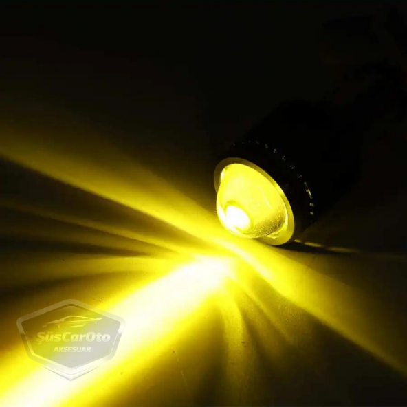 Otomobil Araç Motosiklet Mercekli Far Ampulü Led Far Çift Renk Sarı-Beyaz CSP Led Lamba Delici Yayıcı Uzun Kısa 1 Adet H4 - 8