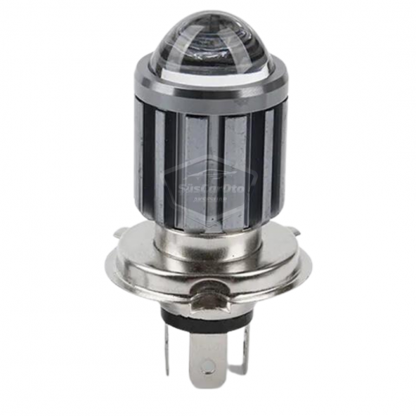 Otomobil Araç Motosiklet Mercekli Far Ampulü Led Far Çift Renk Sarı-Beyaz CSP Led Lamba Delici Yayıcı Uzun Kısa 1 Adet H4 - 10