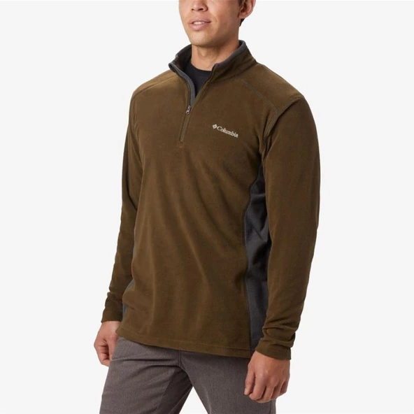 Columbia Klamath Range II Half Zip Erkek Yarım Fermuarlı Polar Üst Yeşil AM6558-397