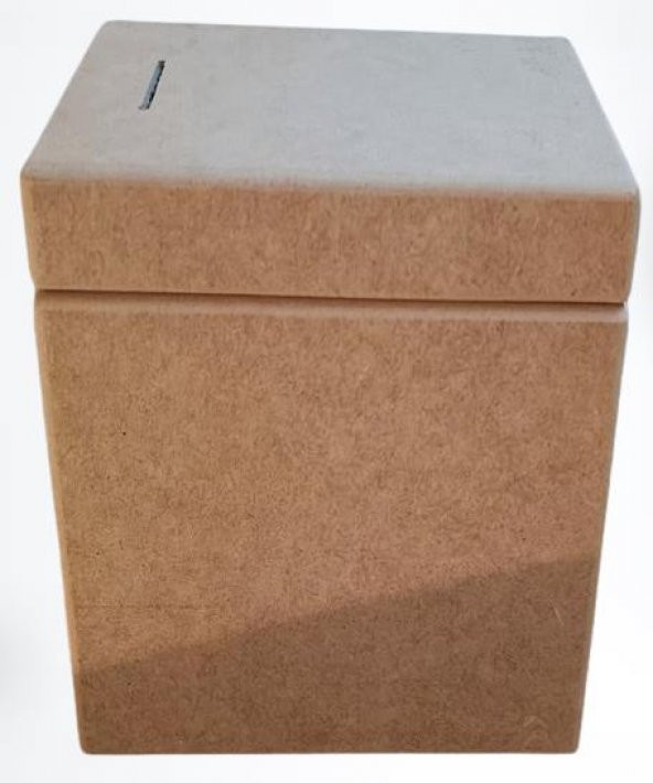 Hobi Adn 90264 Dekoratif Bahşiş Kutu Ahşap MDF HAM CNC Kesim MODEL El Yapım - 5