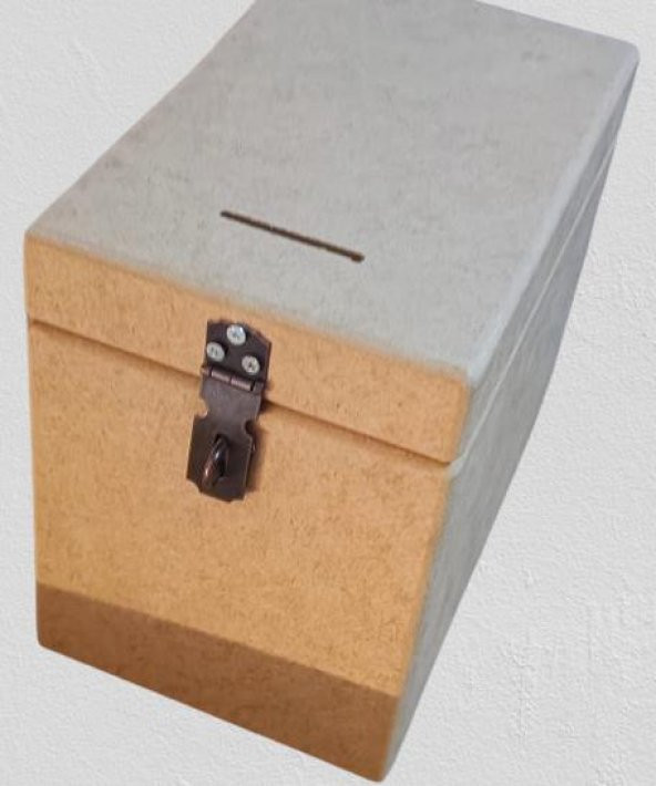 Hobi Adn 90264 Dekoratif Bahşiş Kutu Ahşap MDF HAM CNC Kesim MODEL El Yapım - 7