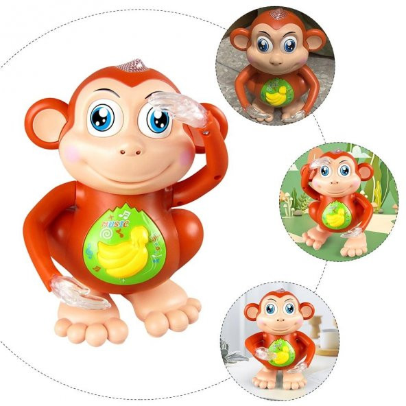 CANALİ Toys Pilli Işıklı Sesli Kukuli YJ-3030, Dans Eden Işıklı Sesli Kukuli Robot - 3
