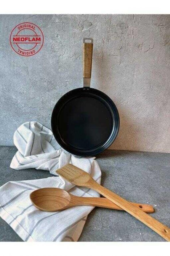 NEOFLAM BIEN ALÜMİNYUM DÖKÜM TAVA SİYAH 24 CM - 5