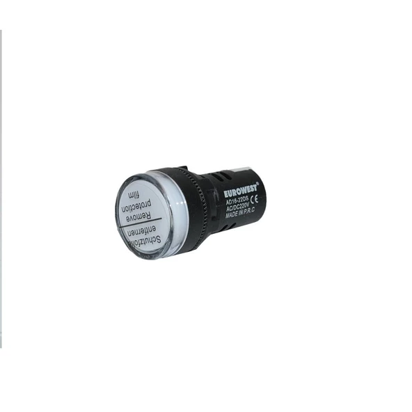 EUROWEST LS-220V-B 22MM BEYAZ LED SİNYAL LAMBASI ( 20 Adet )