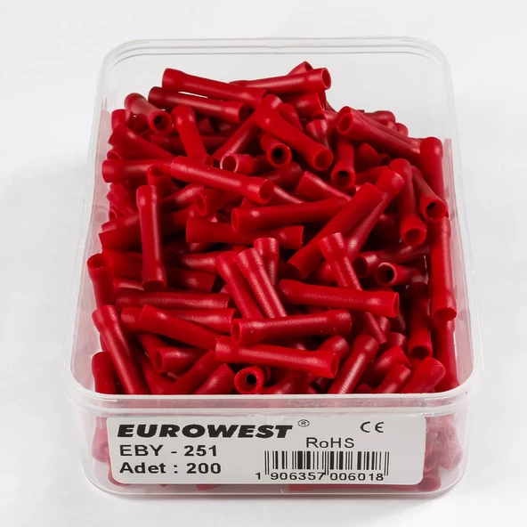 EUROWEST 1,5MM İzoleli Kırmızı Ek Muf ( 400 Adet )